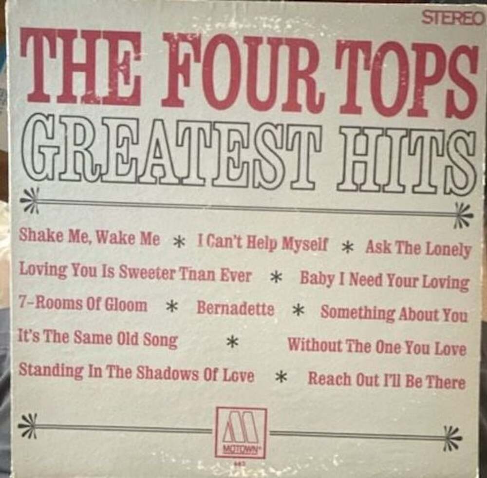 VG+/VG: The Four Tops Greatest Hits LP Vinyl Record Motown